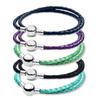 16 -44cm Genuine Leather Ball Clasp Snake 925 Sterling Silver Bracelets Fit Fashion Original Bangle Bead Charm Diy Jewelry