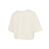 PUMA Crop Tops Women's Ecru Crew Neck Moderate 533212-73