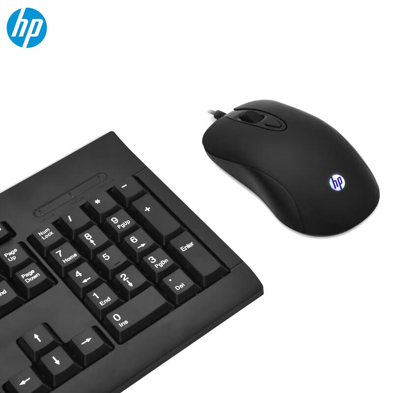 Проводной комплект клавиатуры и мыши HP KM100