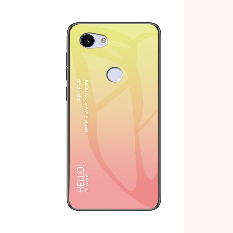 Чехол для Google Pixel 3A 3 XL Модный Жесткий Закаленное Стекло Градиентный Защитный Задний Чехол для Google Pixel 2 XL Pixel3 3a
