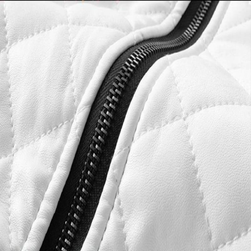 Мужские кожаные куртки Мужские зимние утолщенные повседневные пальто Классическая мотоциклетная велосипедная куртка из искусственной кожи