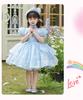 Girls' Spring and Autumn 2026 New Children's Sweater Elsa Princess Dress