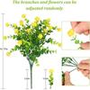 1Bundle Artificial Flowers Outdoor Greenery Shrubs Plants Fake Flower Wall For Office Home Living Room Wedding Garden Decoration