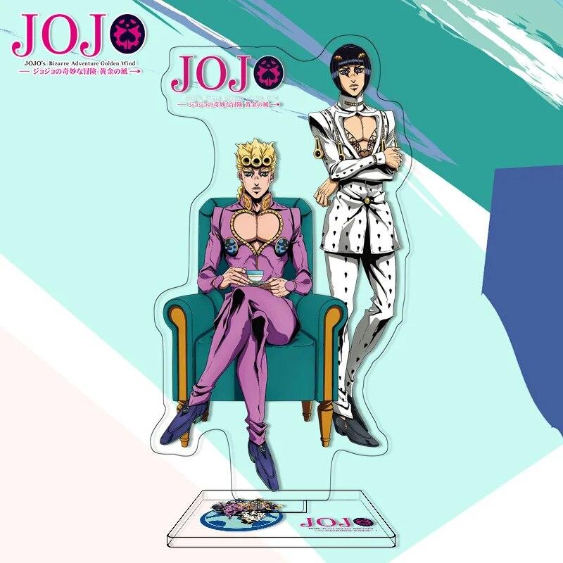 Jojos Bizarre Adventure Stand Model Plate Stone Ocean Series Jolyne Cujoh Weather Report Figure Acrylic Stands Holder Desk