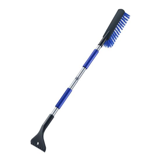 2 In 1 Snow Scraper with Large Brush Head Extendable Ice Scraper Snow Brush Portable Auto Scraper Snow Brush