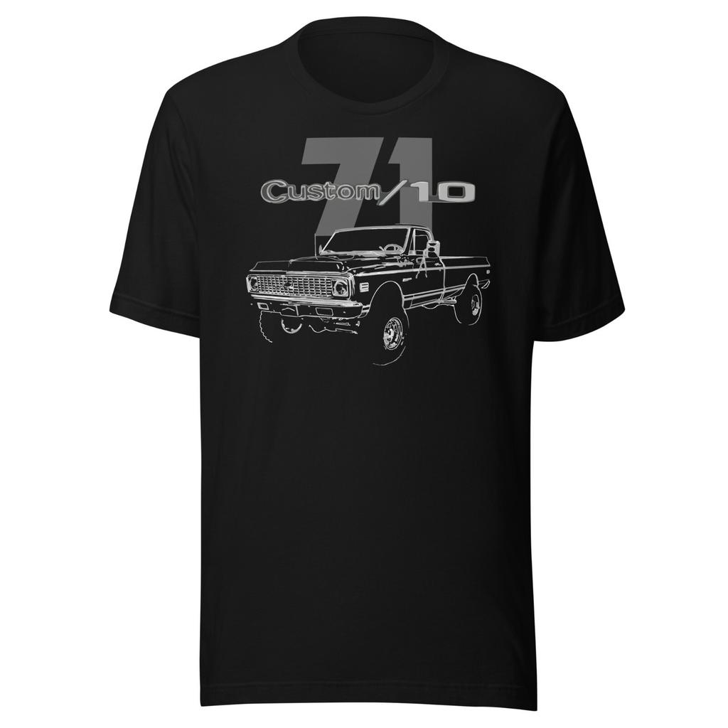 1971 Chevy Custom 10 Pickup Truck Owner Gift Short-Sleeve T-Shirt