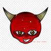 Cara De Devil Iron On Heat Transfer Printing Vinyl Patches Sticker for Clothes DIY Appliques Washable Patches