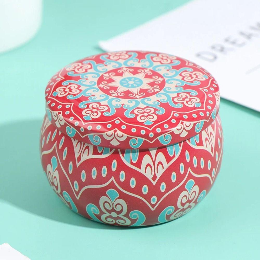 Drum-shaped Tin Box Party Supply Storage Case Durable Candy Cookie Box