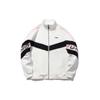 Li Ning Logo Sports Fashion Series Fleece Lined Stand Collar Warm Logo Sports Jacket Unisex Jacket Off-White AWDRE29-1