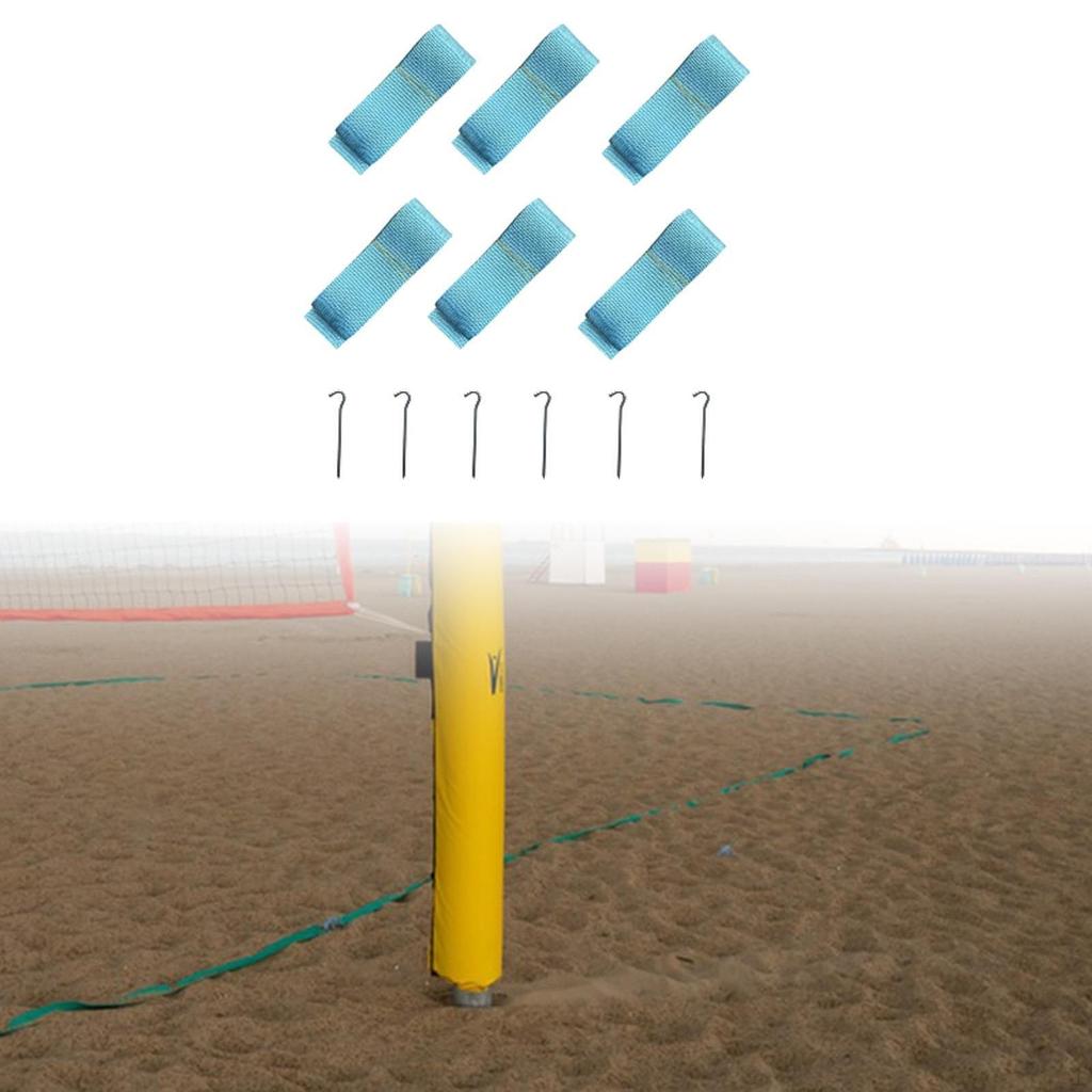 6 штук пляжный волейбол линии бадминтон площадка пограничное поле для вечеринки