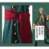One Piece Wano Country Roronoa Zoro Cosplay Costume, Zorojuro Samurai Yukata Robe, Japanese Anime Kimono Outfit for Halloween Convention
