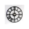 Черные деревянные римские цифры бесшумные декоративные настенные часы 40,40 см