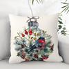 Декоративная наволочка, мягкая пылезащитная моющаяся модная рождественская наволочка, предметы домашнего обихода