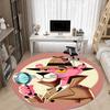 1pc Pink Panther Detective Office Round Area Rug, Under Office Chairs Bedroom Living Room Home Decor a1022326