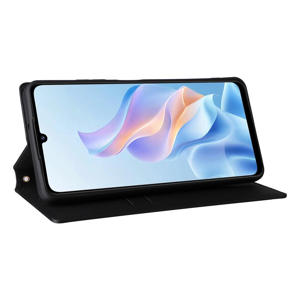 For ZTE Blade A76 5G Case Wallet Rhombus Imprinted Leather Phone Cover