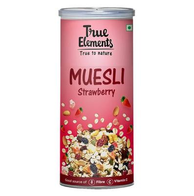 Мюсли с Клубникой (400 г), Strawberry Muesli,  True Elements