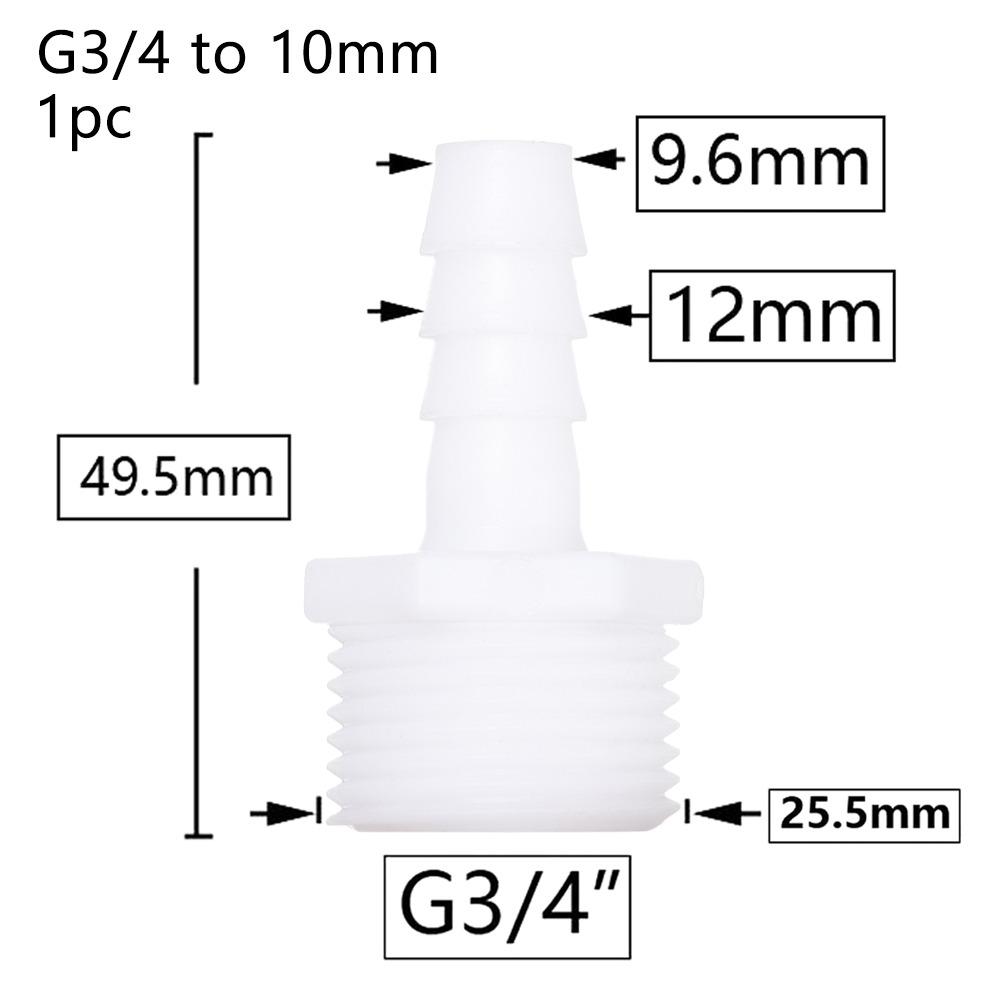 1/10 шт., соединительный шланг для системы капельного орошения, фитинги для труб, резьба 3/4 дюйма, муфта для зазубренной трубы