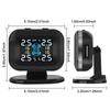 Mini Car Tire Pressure Monitoring System Wireless Auto Security Alarm Systems With 4 Pcs External Sensor