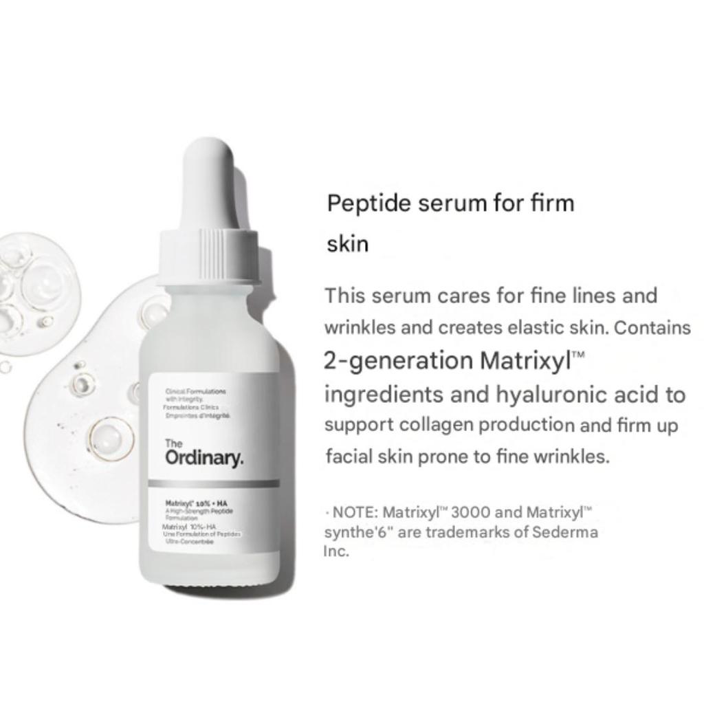 THE ORDINARY Укрепляющий Лифтинг Дуэт (GF 15% Раствор 30мл + Matrixyl 10% + HA 30мл) (3 варианта)
