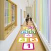 Parent-child Hopscotch Floor Stickers 10/15/20cm Number Grid Sticker  Kindergarten Ornament