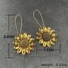Модные серьги-подсолнухи в стиле бохо для женщин, помолвки, свадьбы, цветочные висячие серьги