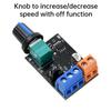 ШИМ регулятор скорости серверного вентилятора 3-проводной, 4-проводной бесступенчатый регулятор скорости двигателя DC 12В с переключателем ручка управления скоростью электрического вентилятора