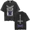 Футболка с винтажным принтом в стиле рок-группы Mayhem De Mysteriis Dom Sathanas Skeleton Graphic T-shirt Men Death Black Metal Gothic Punk T Shirts