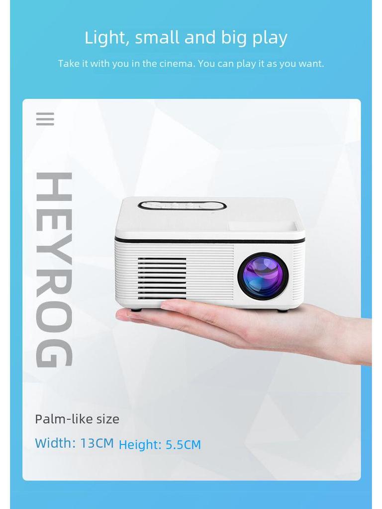 1080P HD Portable Mini LED Projector for Mobile Phones