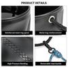 Portable Fishing Bucket 4.5L Folding Camp Wash Basin Multifunctional Water Containers Folding Camp Wash Basin Portable Beach