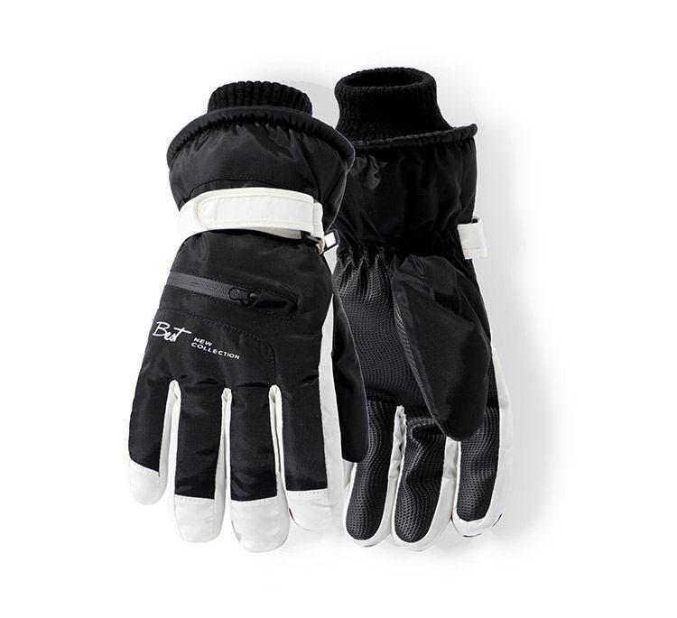 Ski Gloves Women Waterproof Padded Thickened Cotton Winter Touch Screen Warm Windproof Outdoor Riding Motorcycle Sports Men Soft