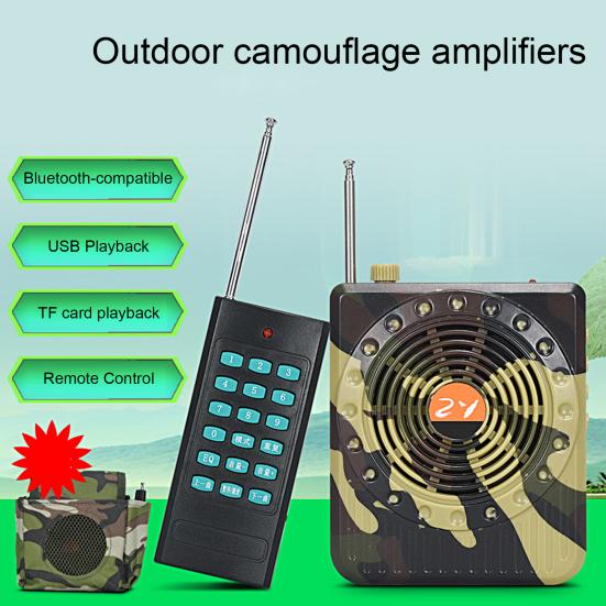 1 Беспроводной громкоговоритель Пульт дистанционного управления Покрытие 1000 метров Беспроводное Bluetooth-совместимое соединение Воспроизведение с USB/TF Дисплей Усилитель высокой точности Мегафон