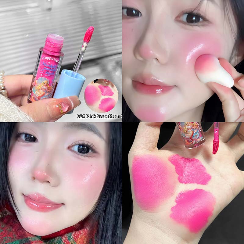 CAPPUVINI Vitality Монохромные жидкие румяна Увлажняющие Водянистые Легкие Жидкие Расширяющий Цвет Макияж Румяна