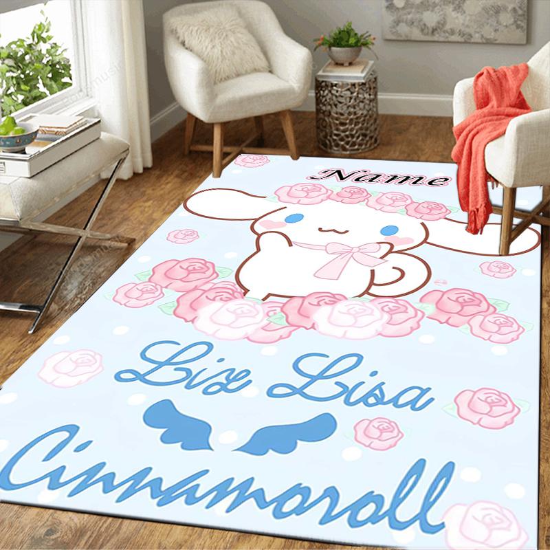 Custom 1Pc Cinnamoroll'S Starry Night Rug Office Carpet Indoor Outdoor Entrance Doormat Nonslip Soft And Comfortable Living Room D2915295