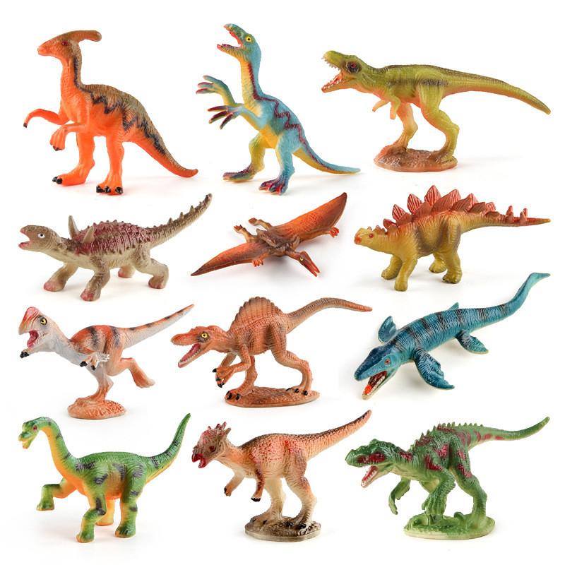 Vibrant And Detailed Pvc Dinosaur Figurine Set Including Tyrannosaurus Stegosaurus Velociraptor Pterosaur And Scythe Lizard