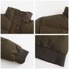 23 Autumn/Winter Women's High-Neck Cotton-Padded Jacket: Long Sleeve, Warm, Loose Fit Outerwear 