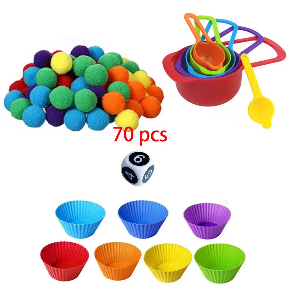 Игрушки для тренировки мелкой моторики Монтессори, цвета, когнитивная сортировка, подсчет, игры на совпадение, открытые обучающие материалы для прихода, домашнее образование