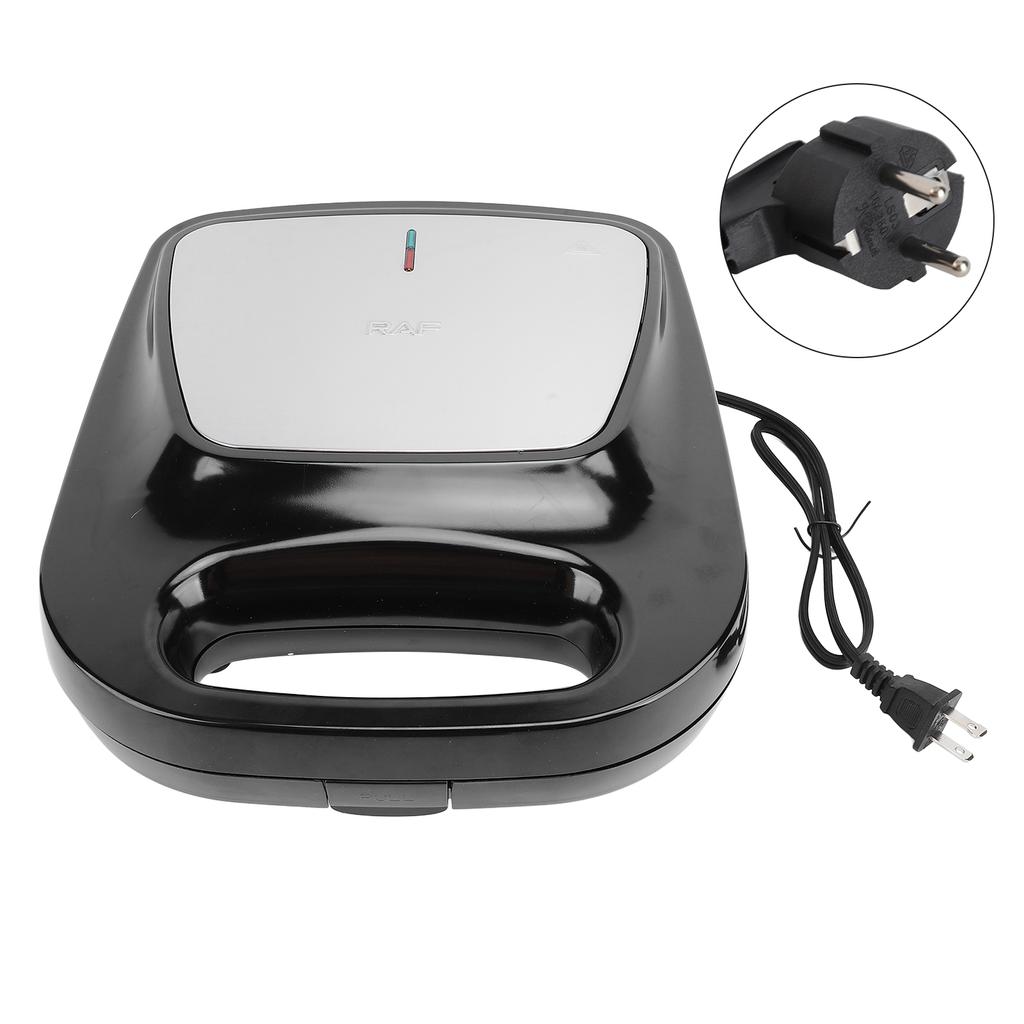 Мини-сэндвичница 1400 Вт, алюминиевая, антипригарная, электрическая, пресс для сэндвичей на завтрак, для домашнего набора