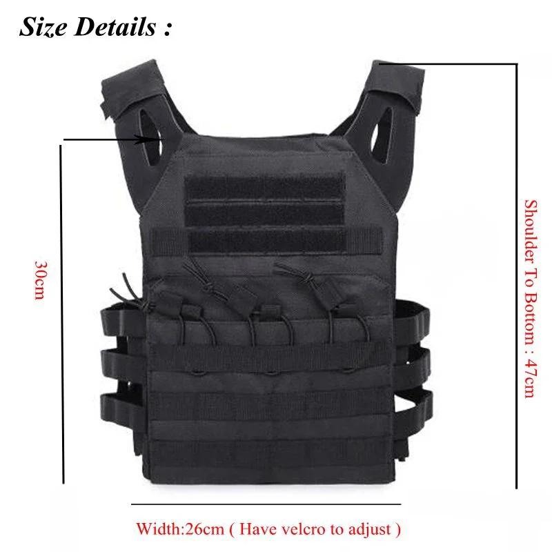 Многофункциональный тактический жилет JPCMolle Plate Carrier Легкий камуфляжный тактический жилет Охота Одежда для активного отдыха Пеший туризм