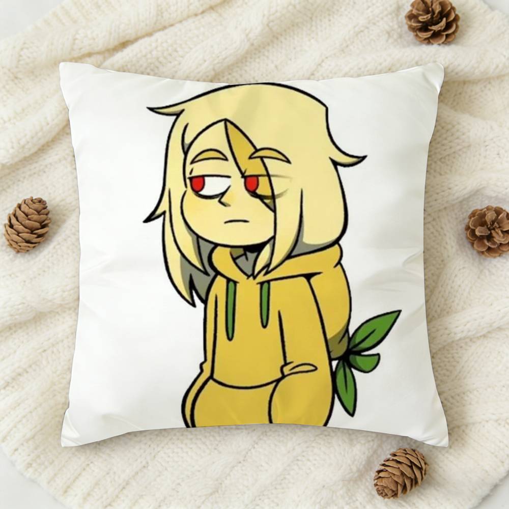 Mundo Do Torajo Anime Double-Sided Printed Square Decorative Cushion Cover For Sofa Living Room Home Decor