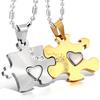 A Gift for Your Loved One or Couple As a Proof of 1 Pair JUST FOR YOU Jigsaw Stainless Silver Bag [JEWELRYWE] Boyfriend/girlfriend Love, (2 Pieces)