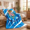 FC Porto Print Flannel Blanket Soft Warm Sofa Bed Throw Blanket For Home Office Bedroom