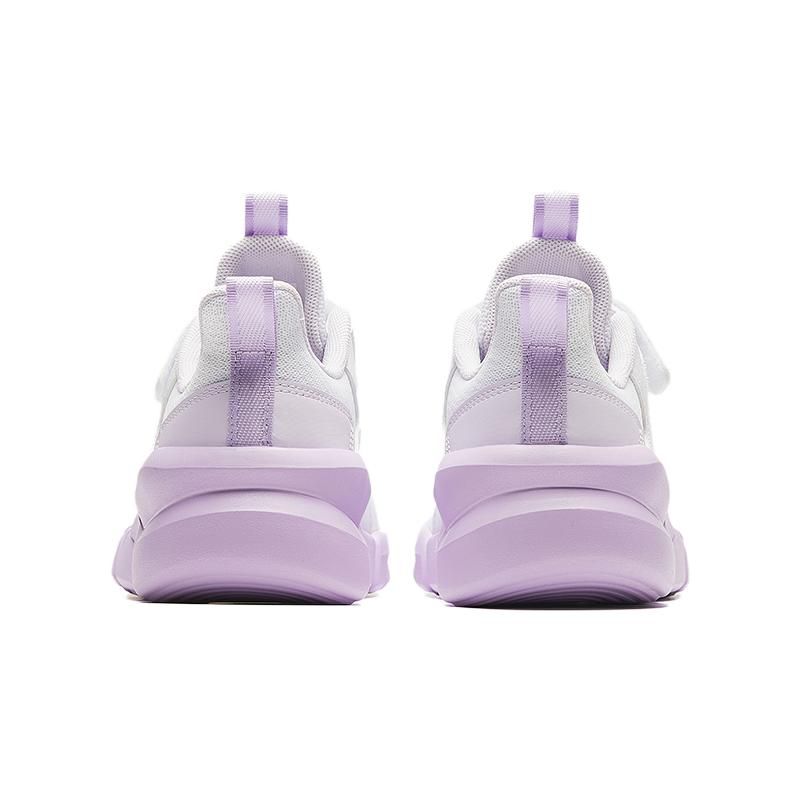 Anta Comfortable Versatile Trendy Non-Slip Shock Absorbing Low-Top Running Shoes Kids Sneaker White Purple A322415505H-1