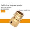 1" Hose To Faucet Quick Connector for Car Wash - Compatible with 2, 3, 4, 6 Point Soft Hoses/Water Guns