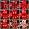 6pcs Blessings Horse Year Red Envelope Cartoon Lucky Money Pouch  Lunar Year