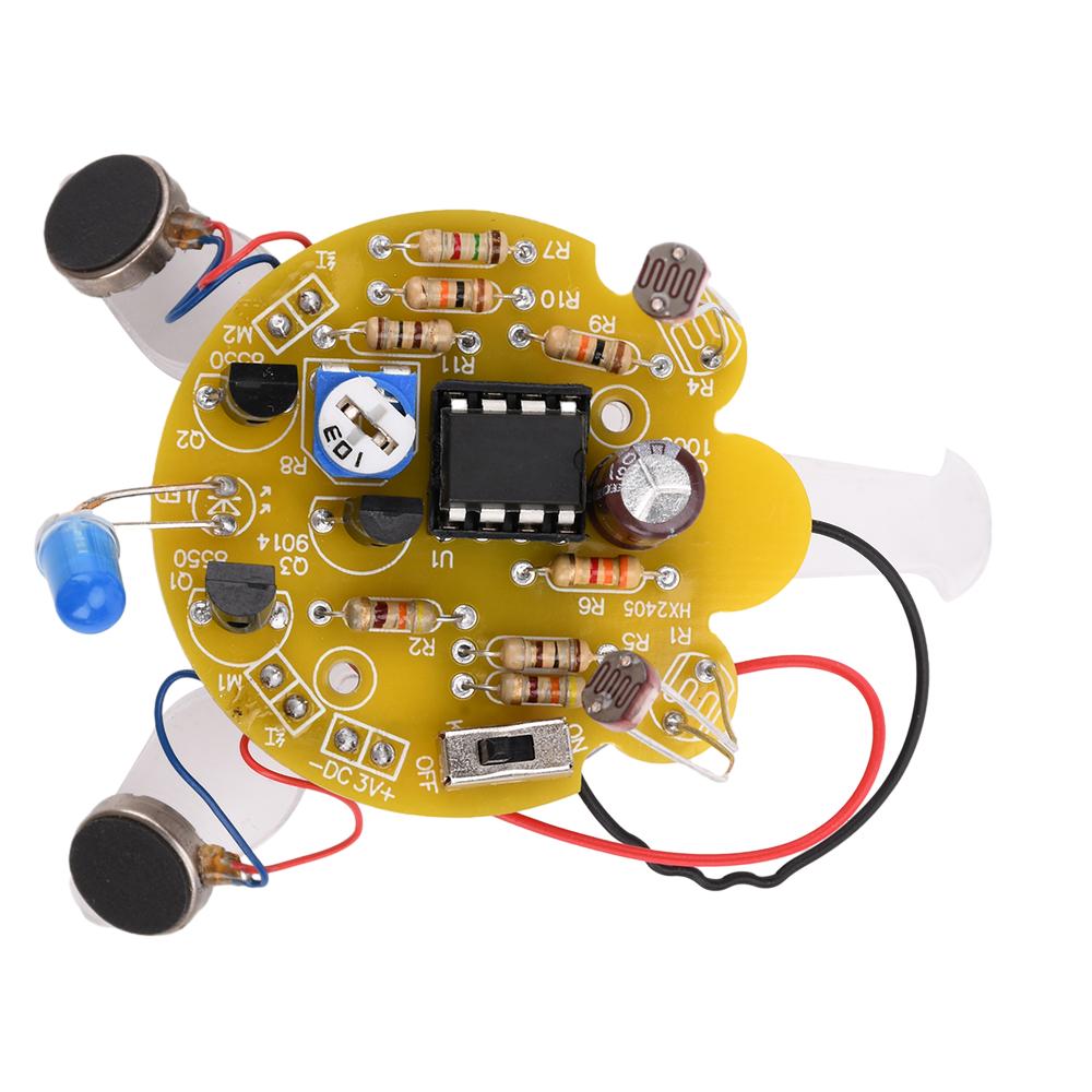 1 комплект светочувствительного мобильного робота DIY Kit Firefly DIY Parts Tail Breathing Light Fun Electronic Spase Parts