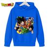 Детские толстовки Dragon Ball Z, весенняя детская одежда 2025 года, модные топы с принтом для малышей, детские пуловеры с круглым вырезом, верхняя одежда для мальчиков 4–14 лет
