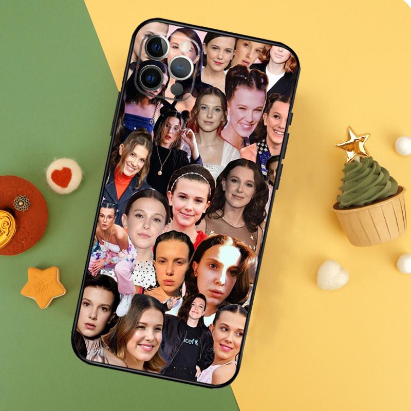 Чехол Millie Bobby Brown для iPhone 11 12 13 14 16 15 Pro Max Mini XS Max X XR SE2 7 8 14 16 15 Plus