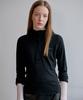 AHWE Толстовка с длинным рукавом в рубчик_Черная