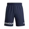 Stylish Comfortable Trendy Minimalist Solid Color Letter Sports Shorts Men Shorts Navy-Blue 6007561-410