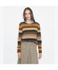 Tolibeochi Merino Wool Turtleneck - Sage Grey Wide Stripe - Sage Grey Wide Stripe